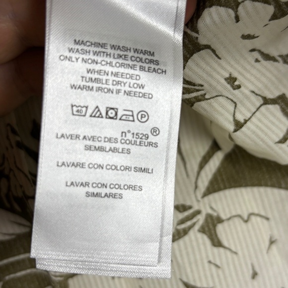 Talbots Women Long Sleeve 100% Cotton ButtonDown Shirt Sz PM Lightweight Coastal - Picture 6 of 9